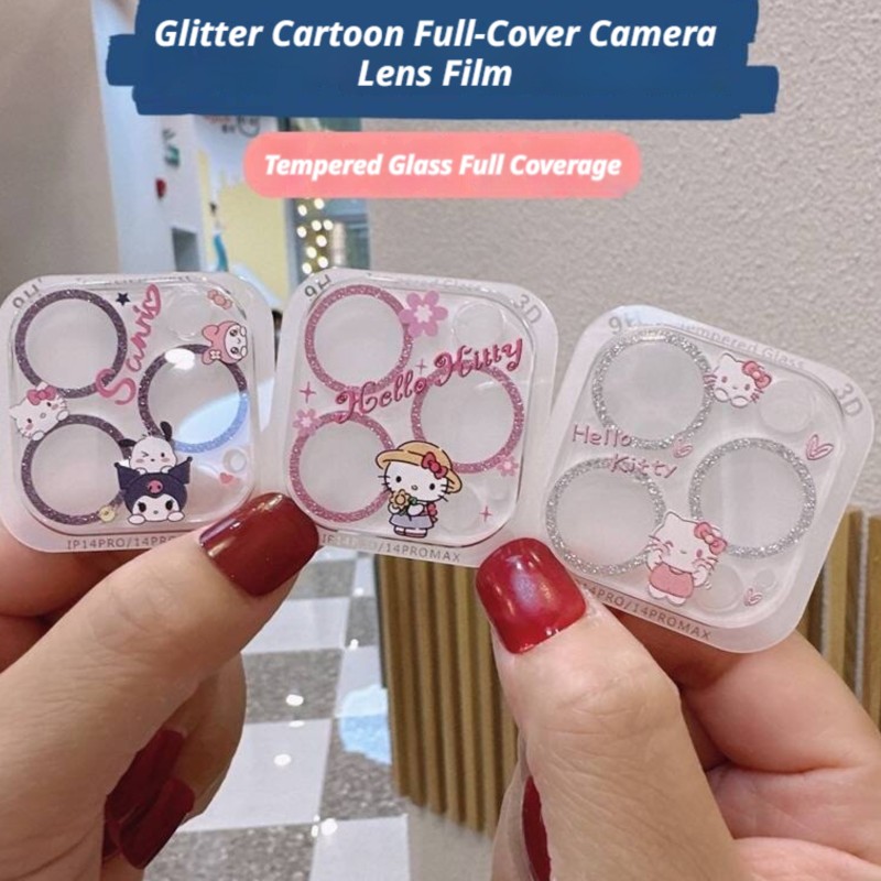 Sanrio Hello Kitty Kuromi Glit - đánh giá và giá Tempered Glass Screen 9H