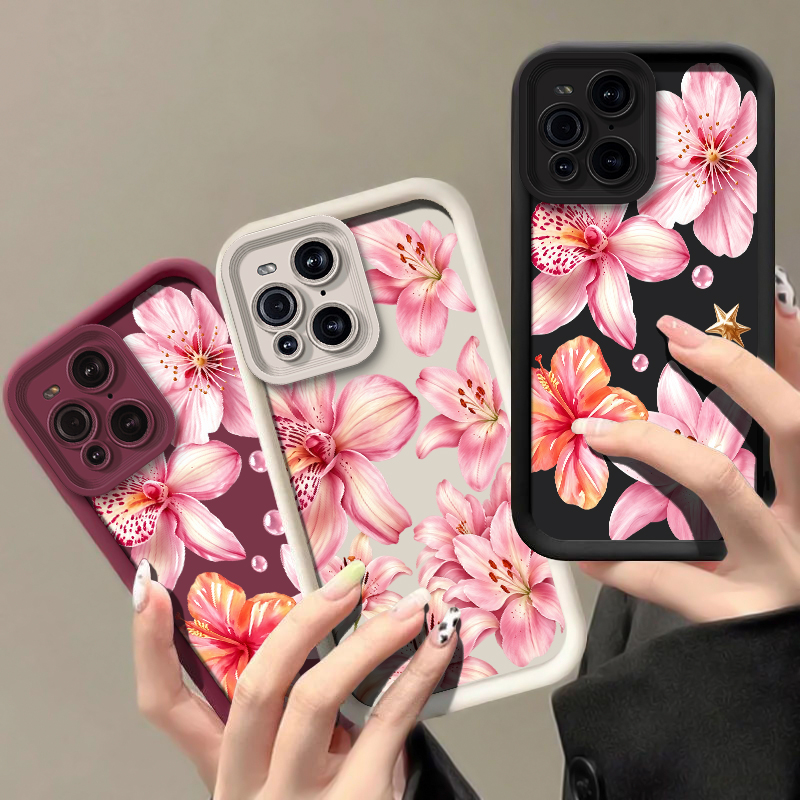 Pink Lily Flower Pattern Phone - đánh giá và giá Oppo Find X8