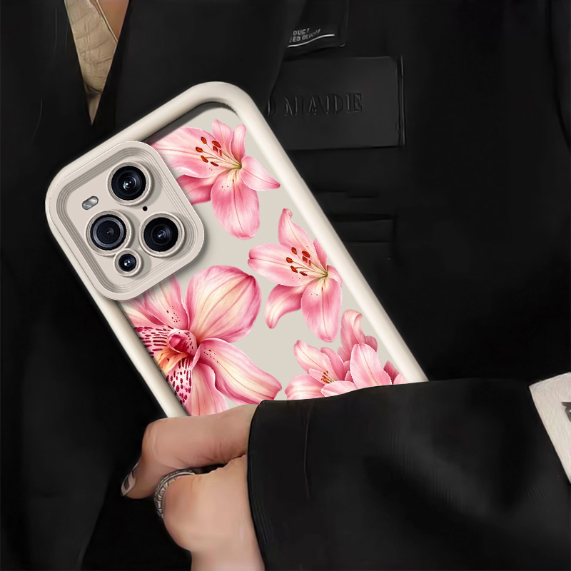 Pink Lily Flower Pattern Phone - đánh giá và giá Oppo Find X8