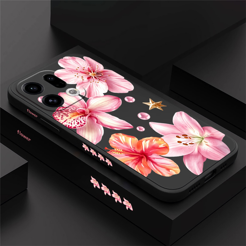 Cute Pink Lily Flowers Phone C - đánh giá và giá Oppo Reno 12
