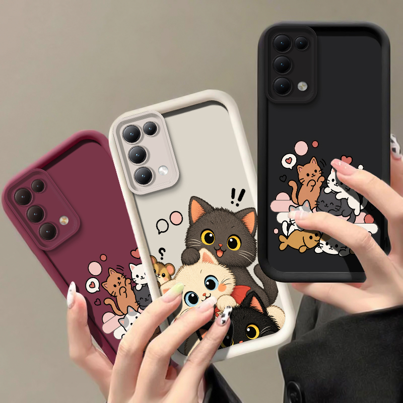 Stacking Cat Phone Case For OP - đánh giá và giá Realme Note 50